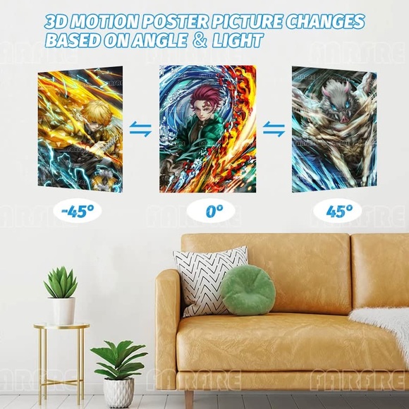 Demon Slayer: Kimetsu no Yaiba
Manga series 3D ANIME FAN POSTER CHANGING EFFECT - Picture 4 of 10